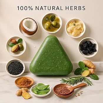 Natural Green Shampoo Soap Bar