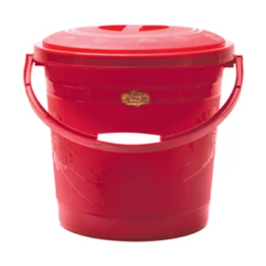 Npoly Design Bucket With Lead (Red) 25 ltr